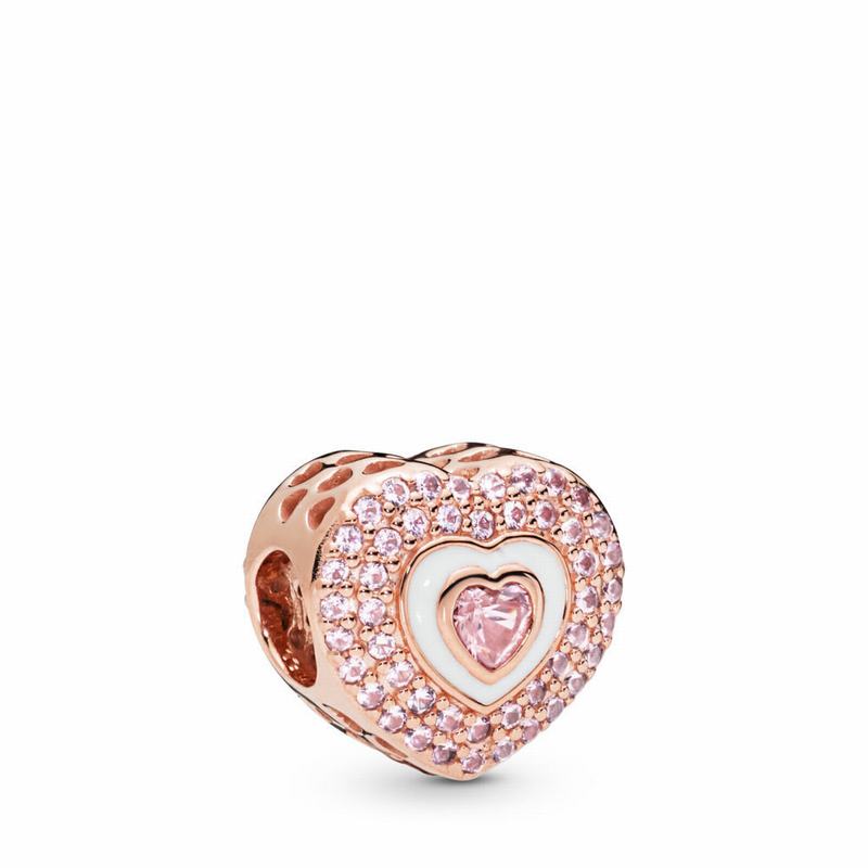 Pandora Hearts on Hearts Charm NZ, Pandora Rose™ (964087-BRH)